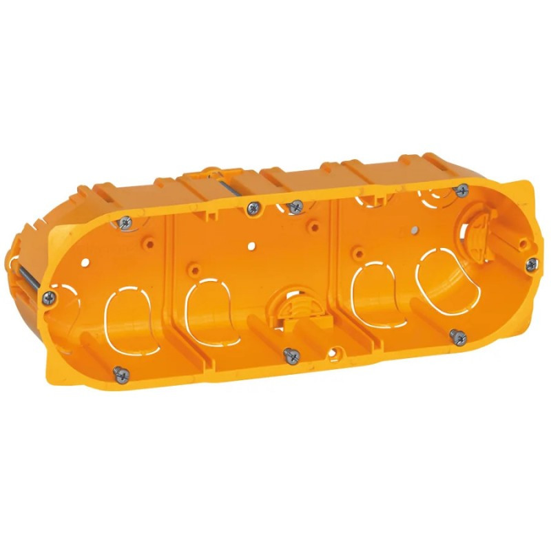 Boite d'encastrement pour paroi creuse triple horizontale Ø 71 x 50 mm LEGRAND