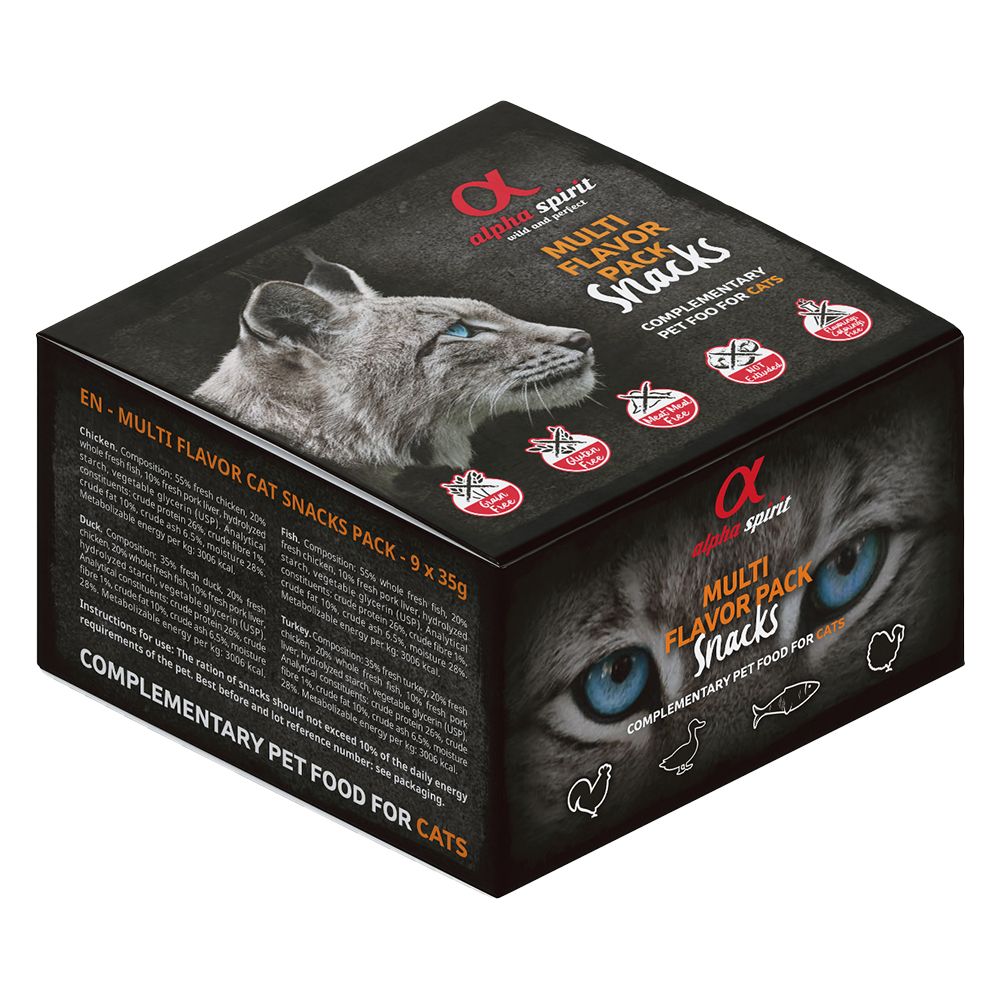 Alpha Spirit Multi-Flavour Cat Snacks