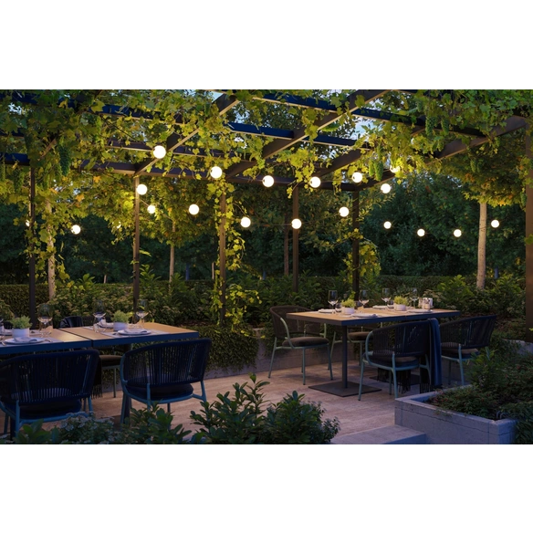 Solarlichterkette, 3000 K, 170 cm, warmweiß, IP67, schwarz