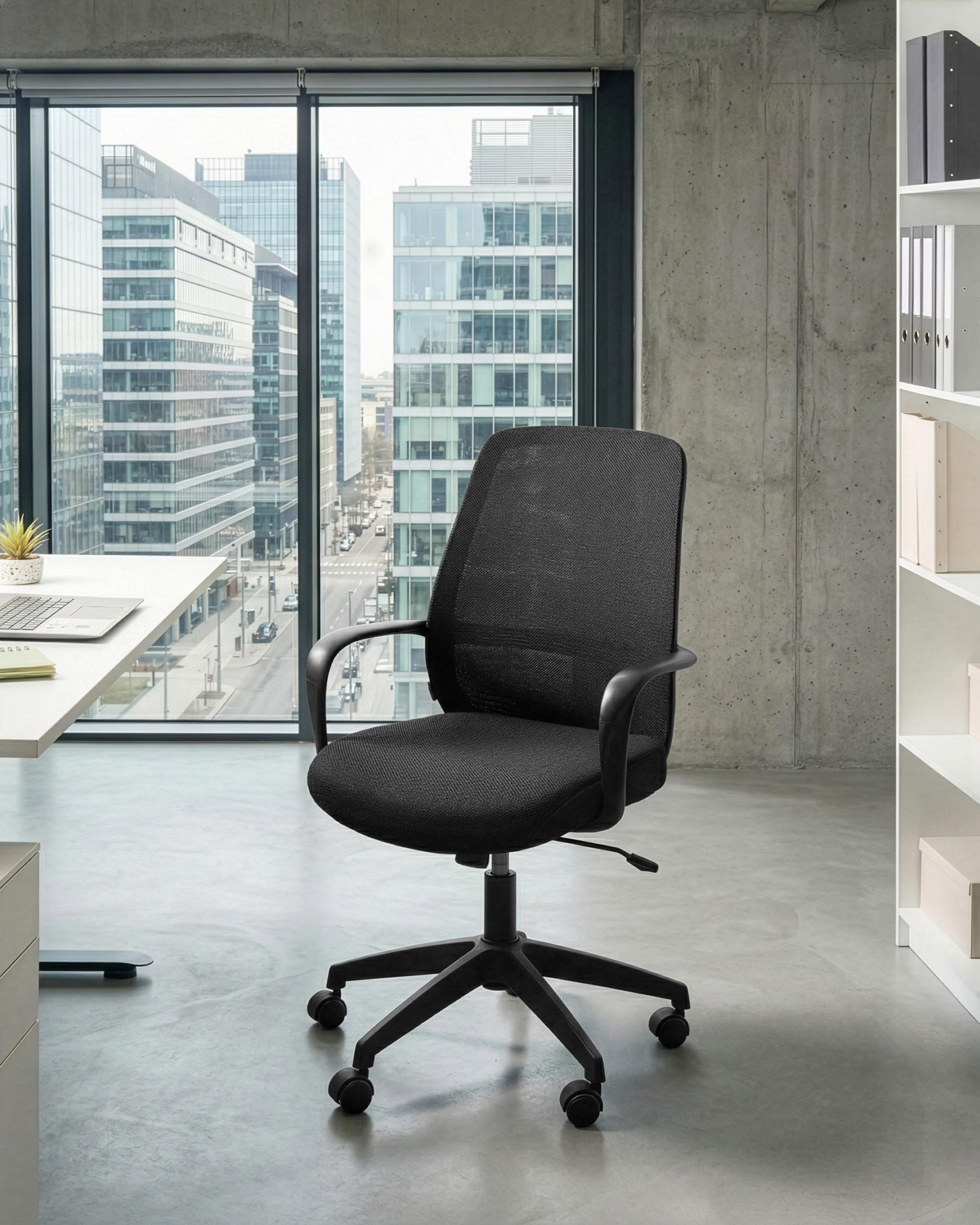 Office Chair VELTO Fabric Black