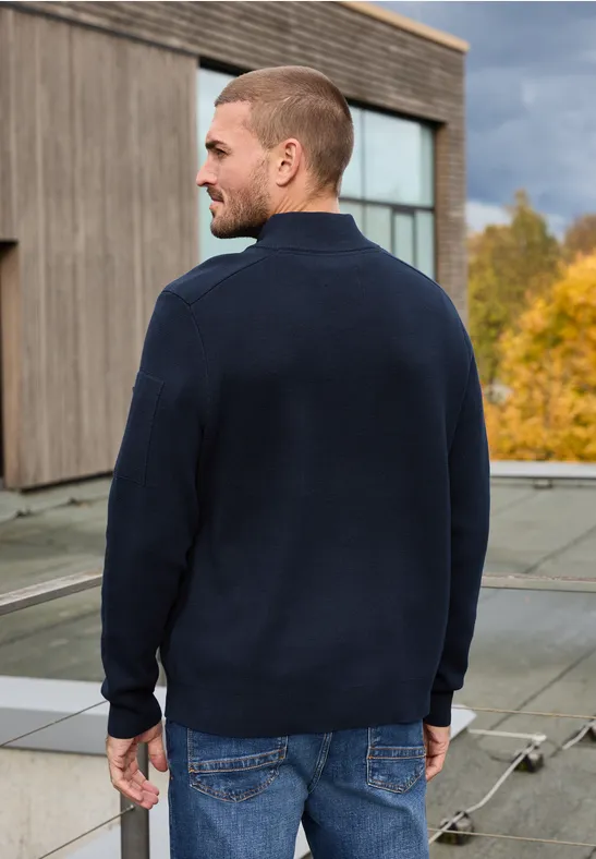 Pullover mit Troyerkragen