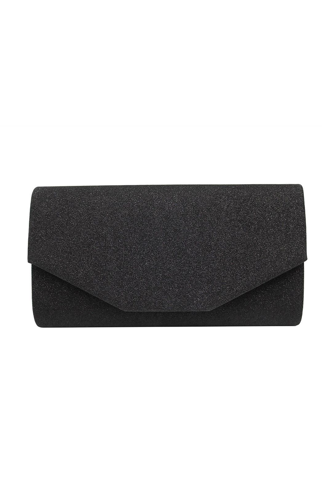 Vellin Glitter Envelope Clutch Bag with Gold /Silver Chain Strap