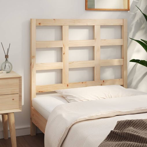 NNEVL Bed Headboard 95.5x4x100 cm Solid Wood Pine