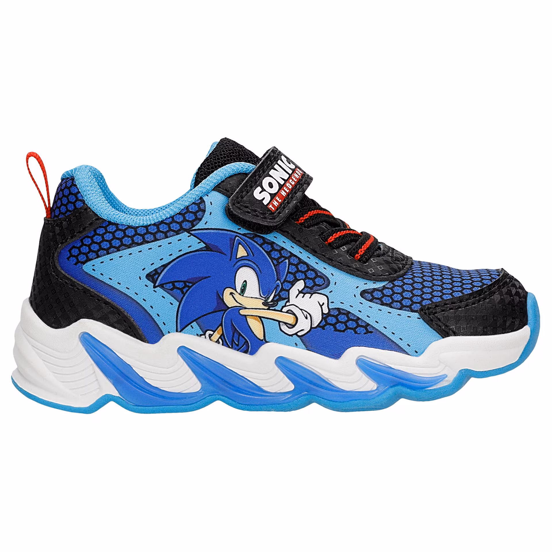 Niebiesko-czarne sneakersy Sonic ze świecącymi podeszwami BARTEK 87029-46