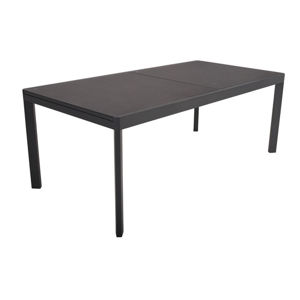 Tischgruppe »NEREA«, 5-tlg., Grau, Aluminium, Kunststoff