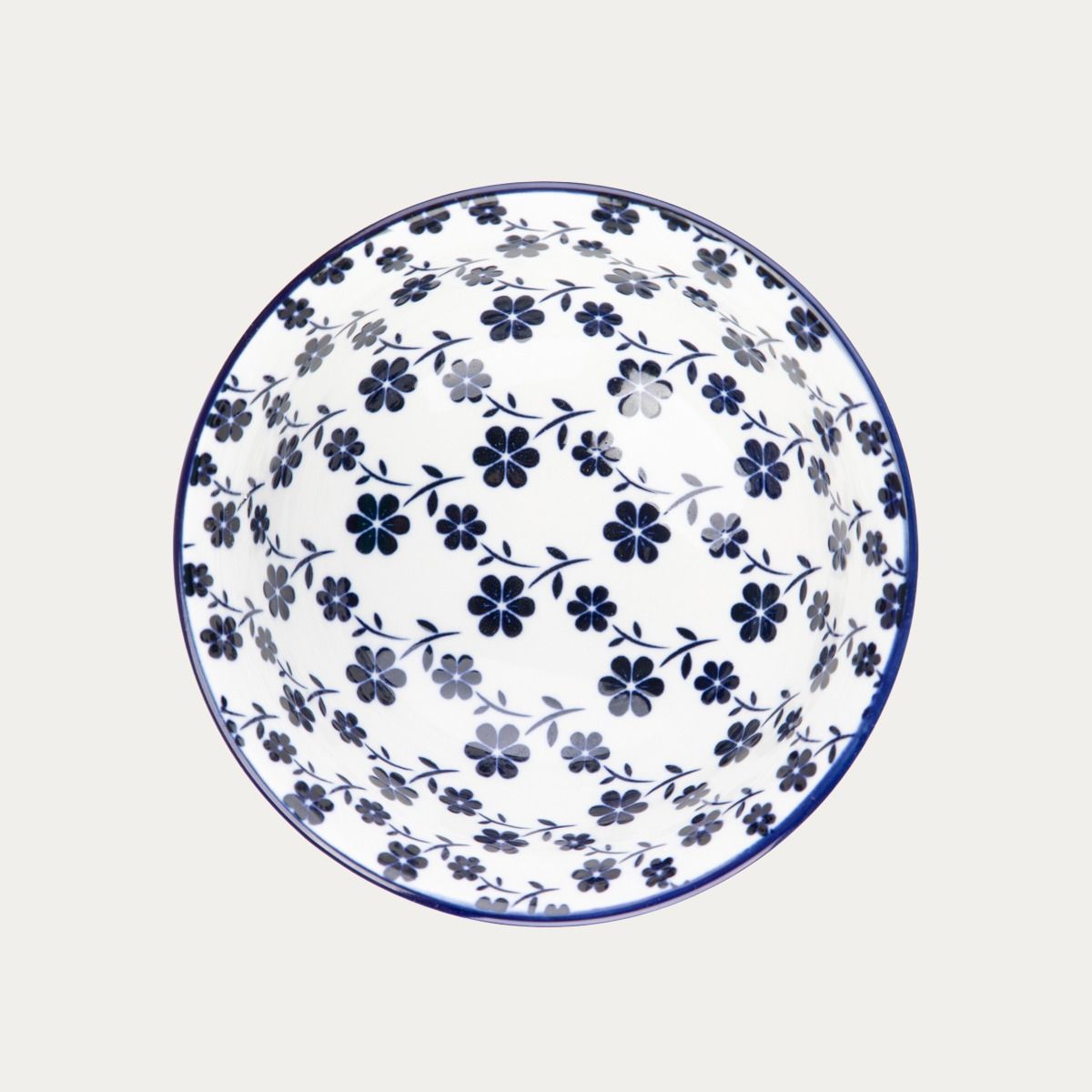 Miska NAVIA granatowa w kwiatuszki 12 cm