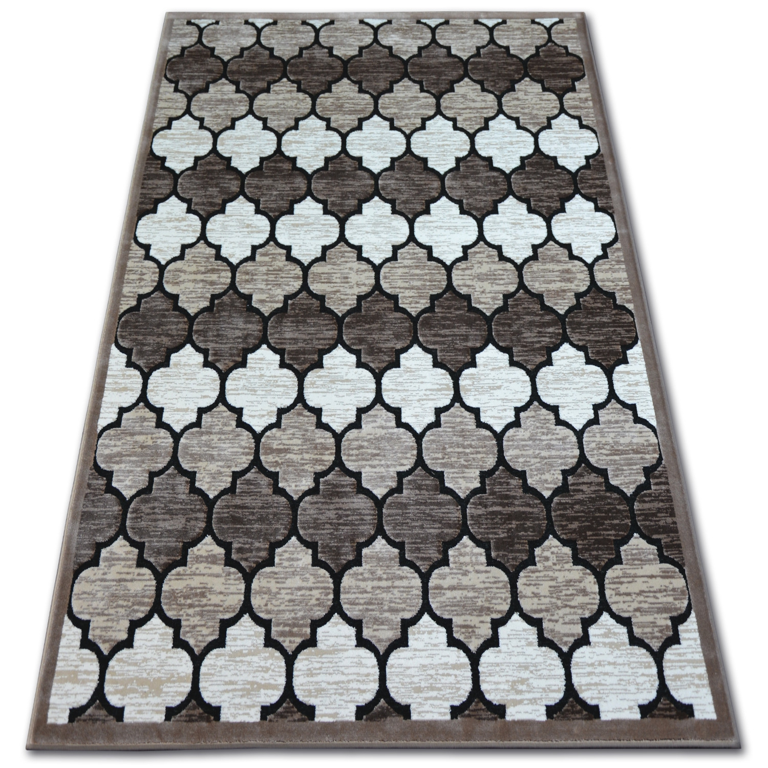 Dywan AKRYL YAZZ 3766 D.Beige/Salmon Koniczyna Marokańska 160x220 cm
