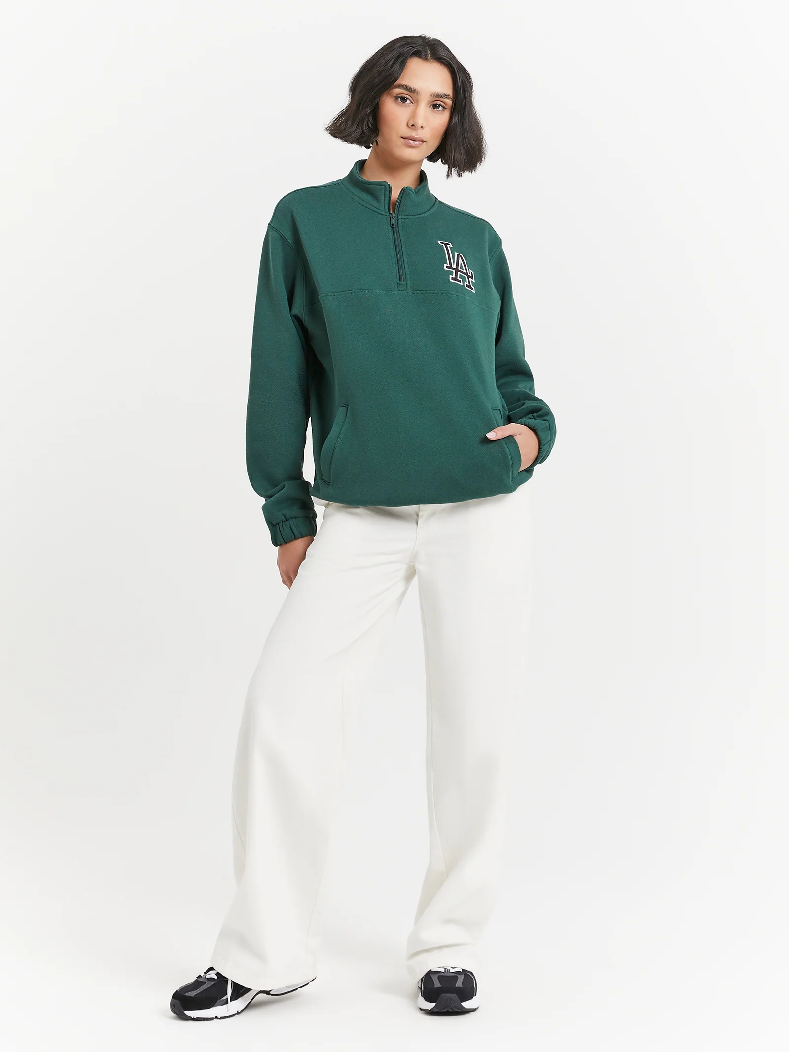 Animal 1/4 Zip Neck Crew