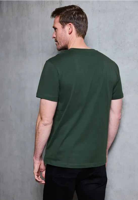 Basic T-Shirt aus reiner Baumwolle