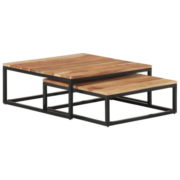 Stolik Kawowy Ława Stół Drewniany 70x68x27.60x60x21 Do Salonu Do Pokoju