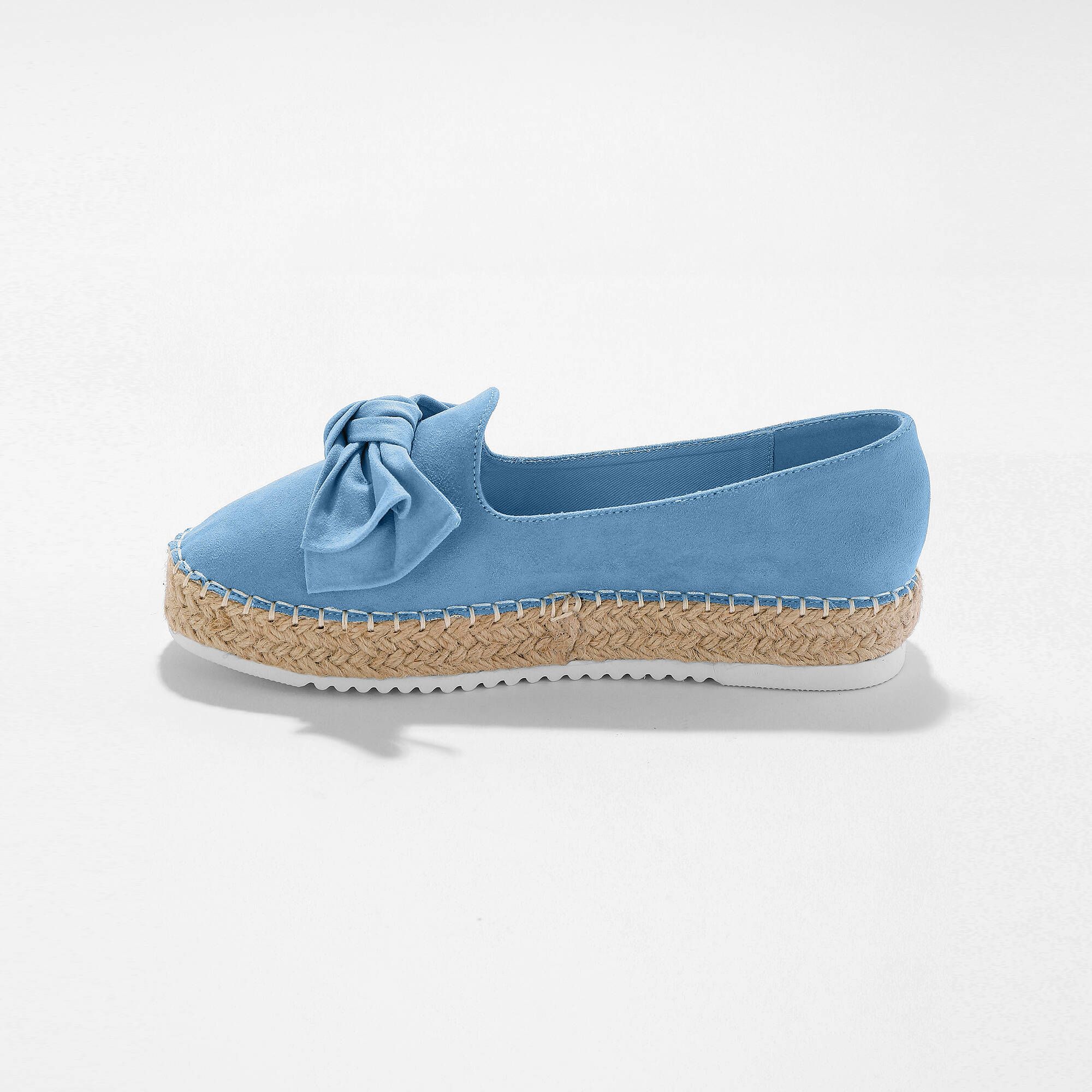 Mocassins espadrilles noeud à semelle corde crantée