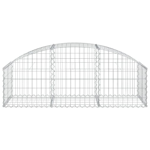 NNEVL Arched Gabion Basket 150x50x40/60 cm Galvanised Iron