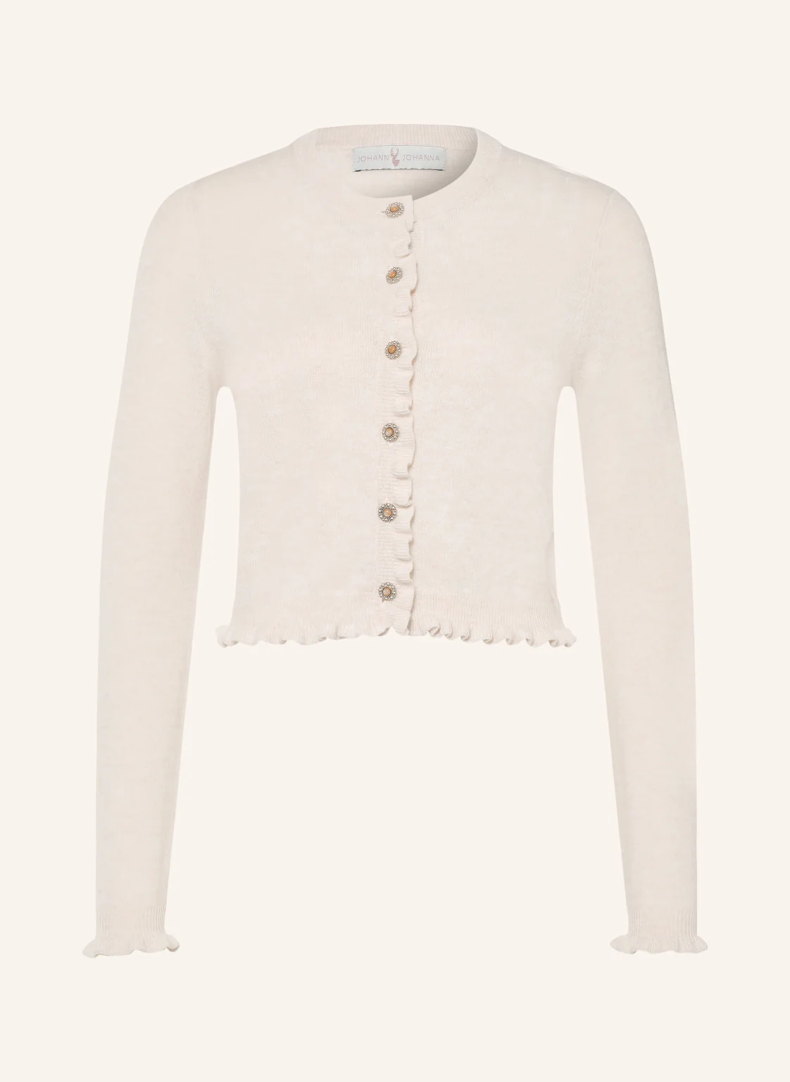 Johann & Johanna Strickjacke mit Rüschen