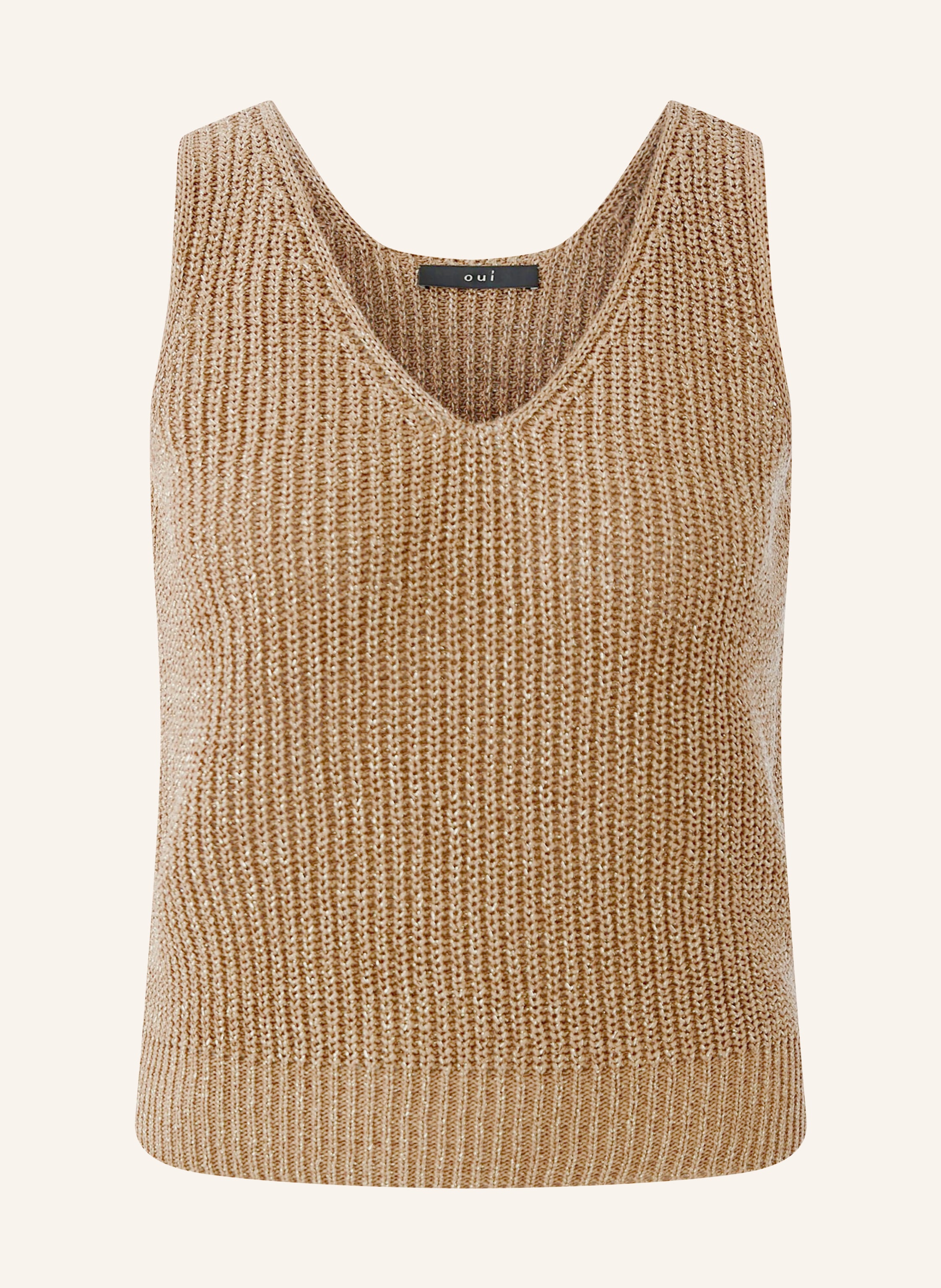Oui Stricktop mit Glitzergarn