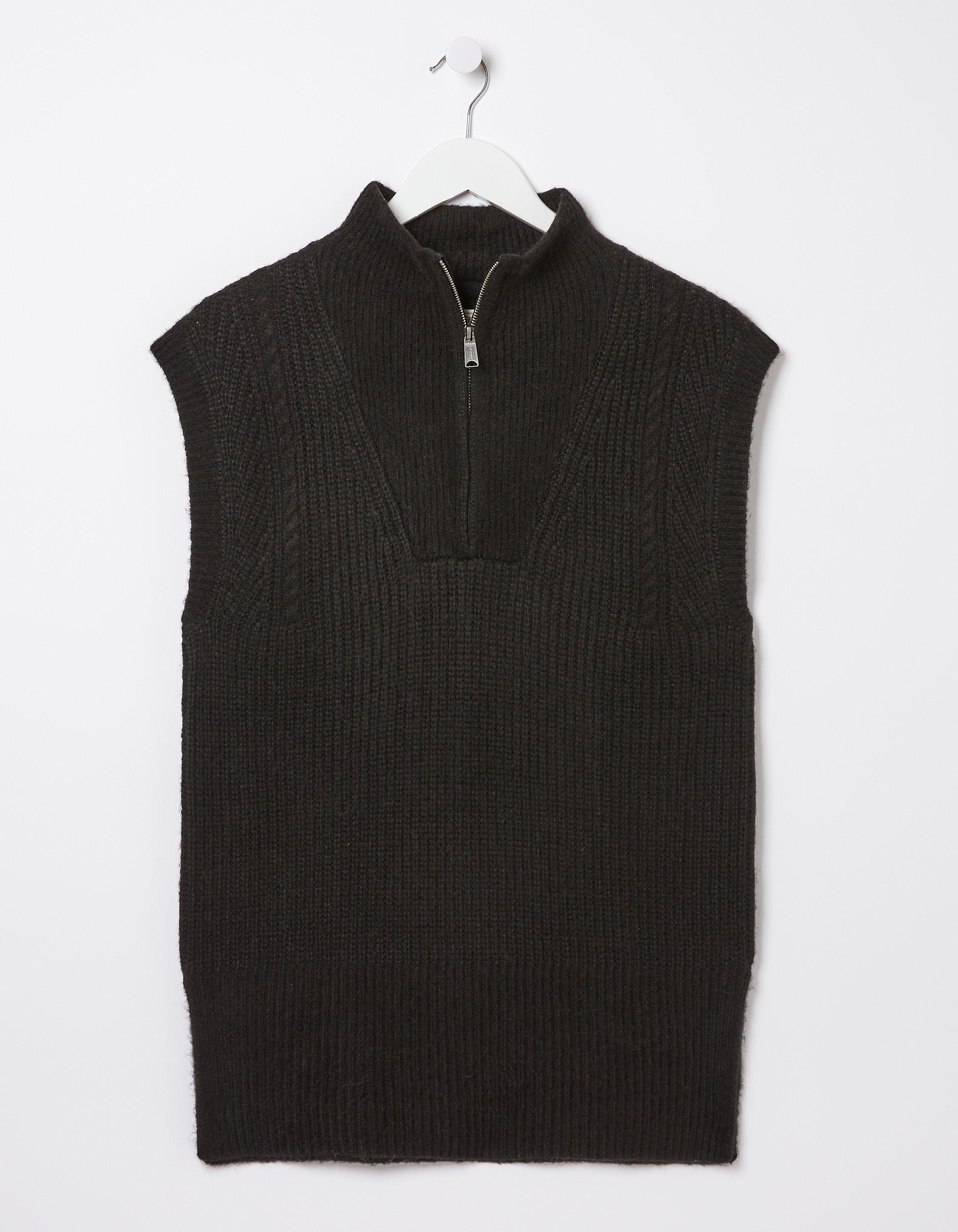 Josie Zip Neck Knitted Tank