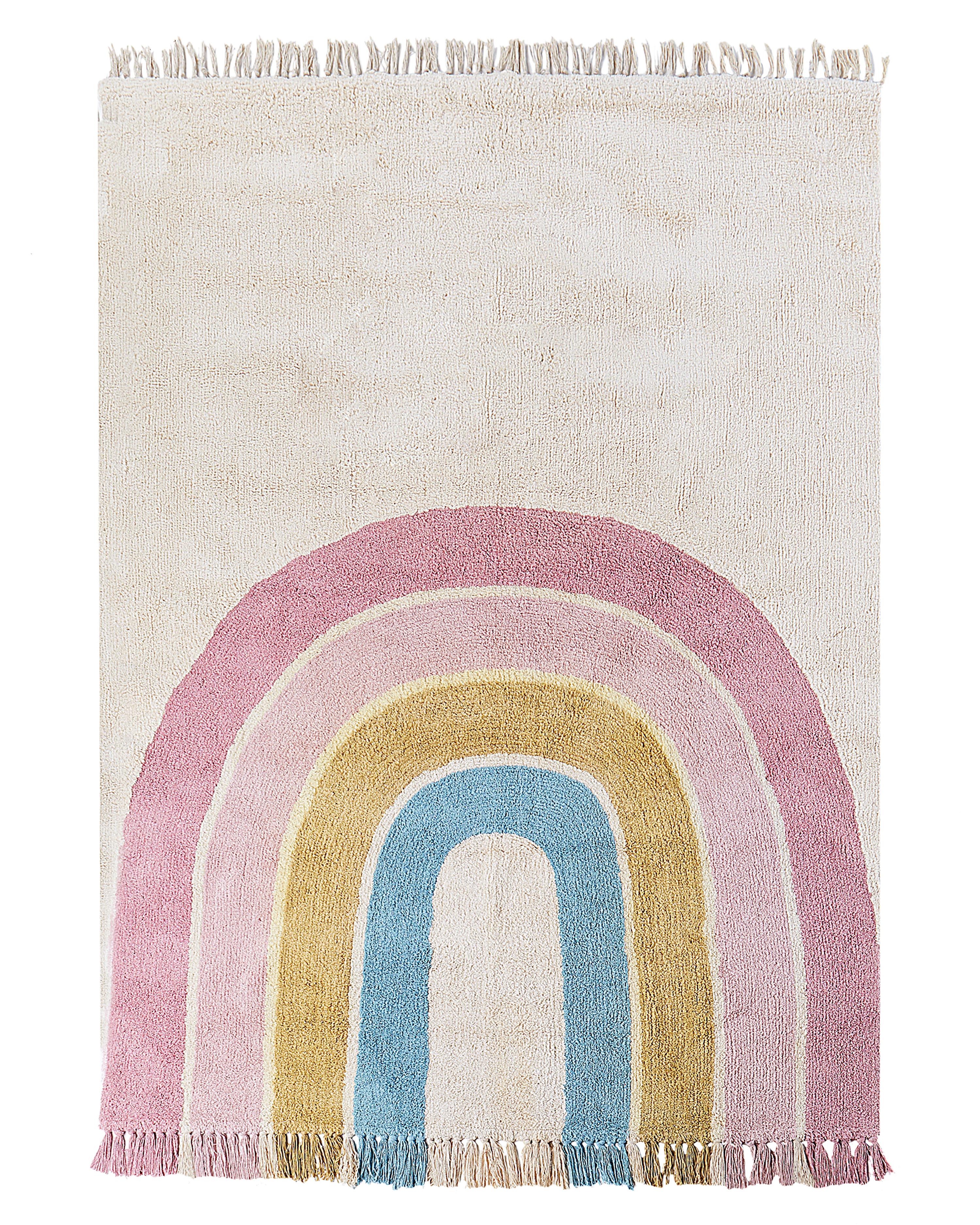 Kids Rug TATARLI Multicolour 140 x 200 cm Cotton