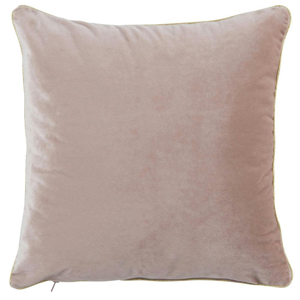 STELLA - Housse de coussin rose, violette et dorée 40x40