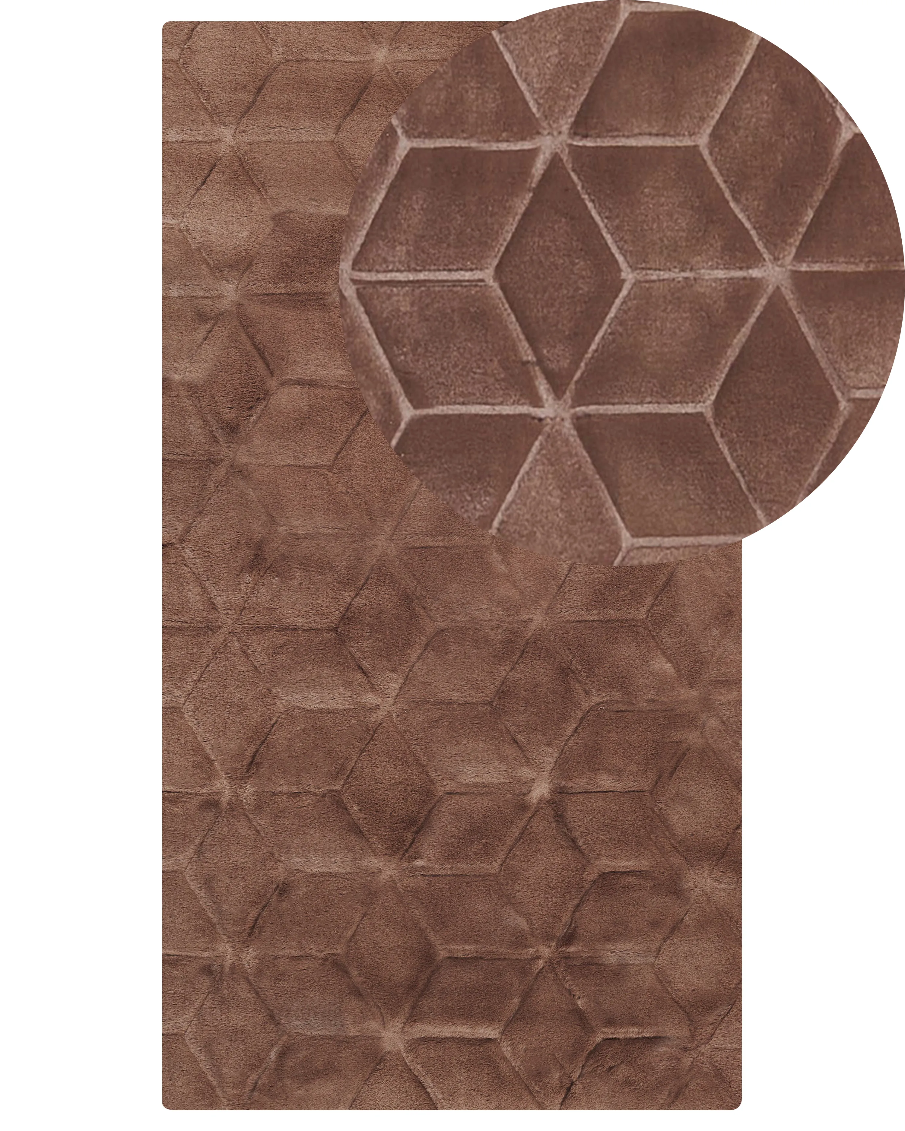 Faux Fur Rug THATTA Brown 160 x 230 cm