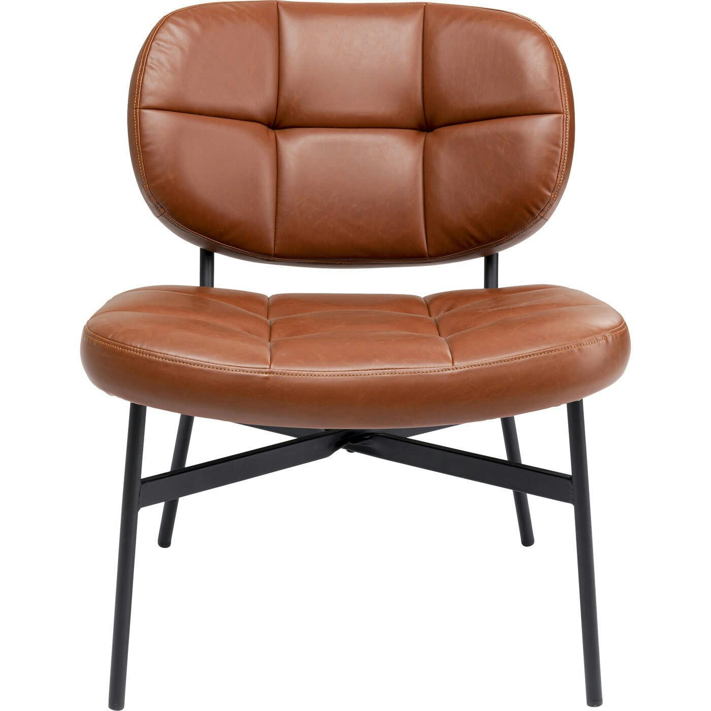 ENZO - Fauteuil Enzo marron Kare Design