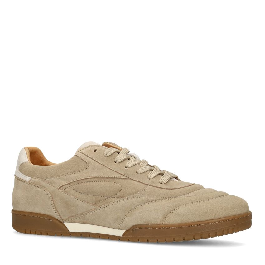 Manfield Beige suède sneakers