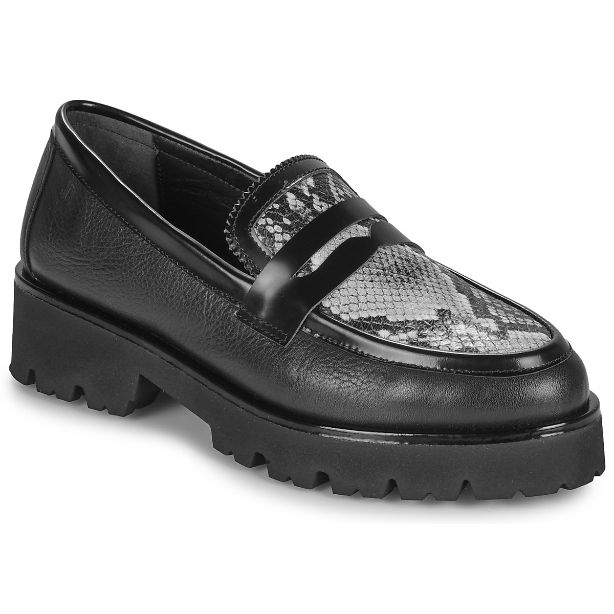 JB Martin - FRELON - Veal / Black / Goat / Python / Navy blue