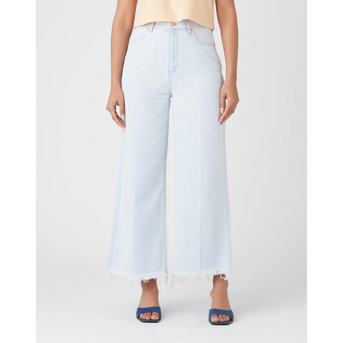 Jean large, taille haute