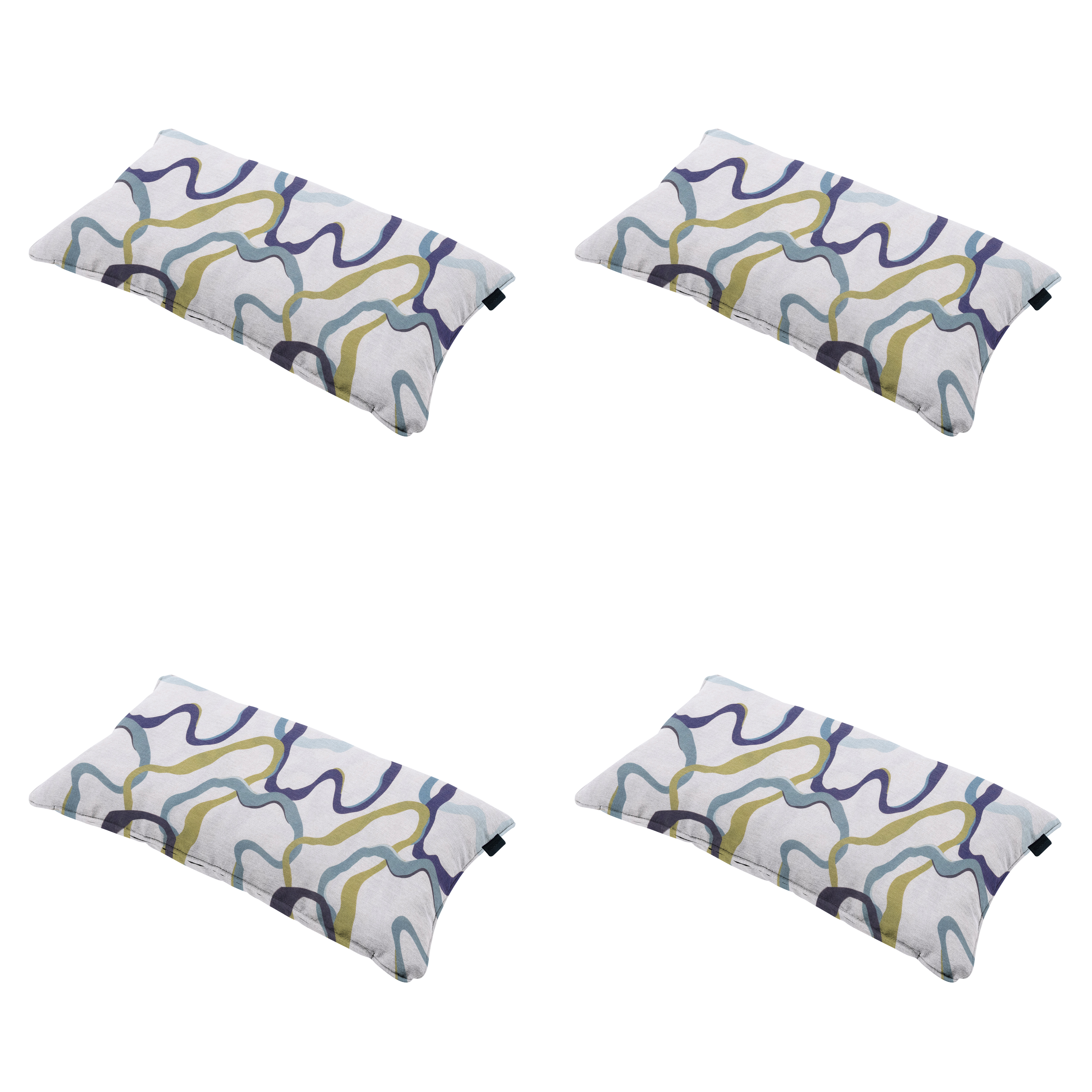 Madison sierkussen Blaze - multikleur - 30x50x10cm - set van 4