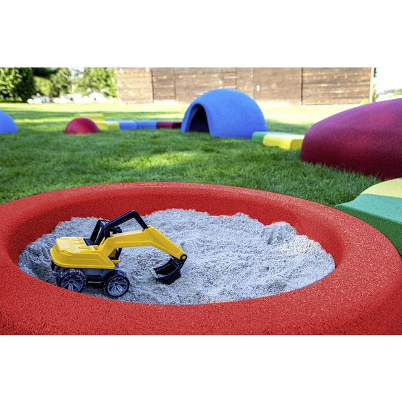 Sandkasten »syra«, ØxH: 140 x 25 cm, Ethylen-Propylen-Dien-Kautschuk (EPDM)/Gummigranulat