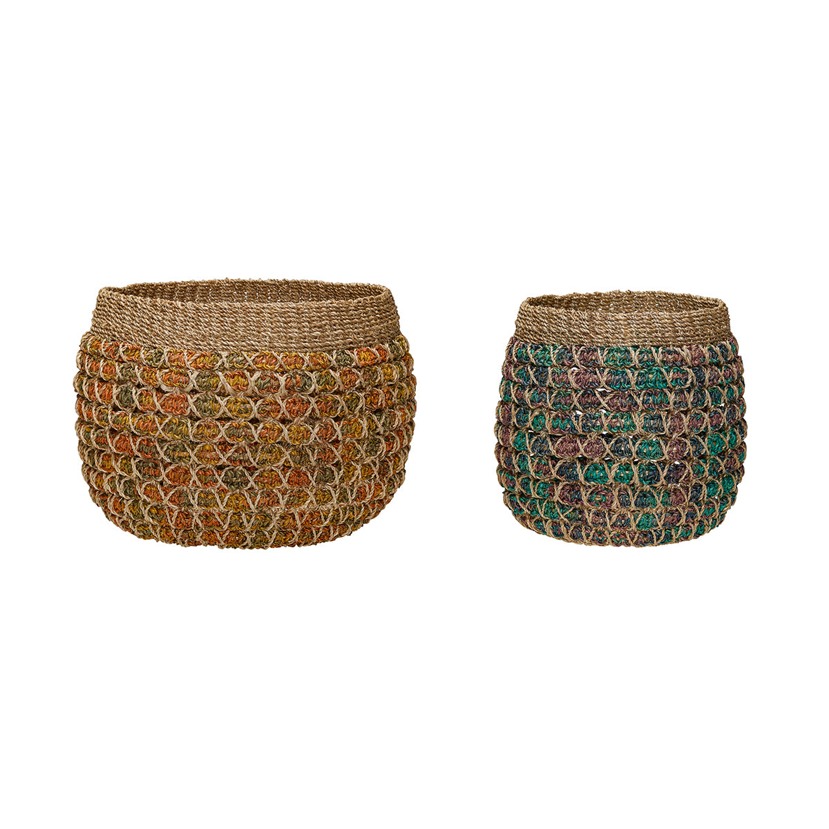 Hübsch manden Twist - abaca - ø19xh23, ø25xh25cm