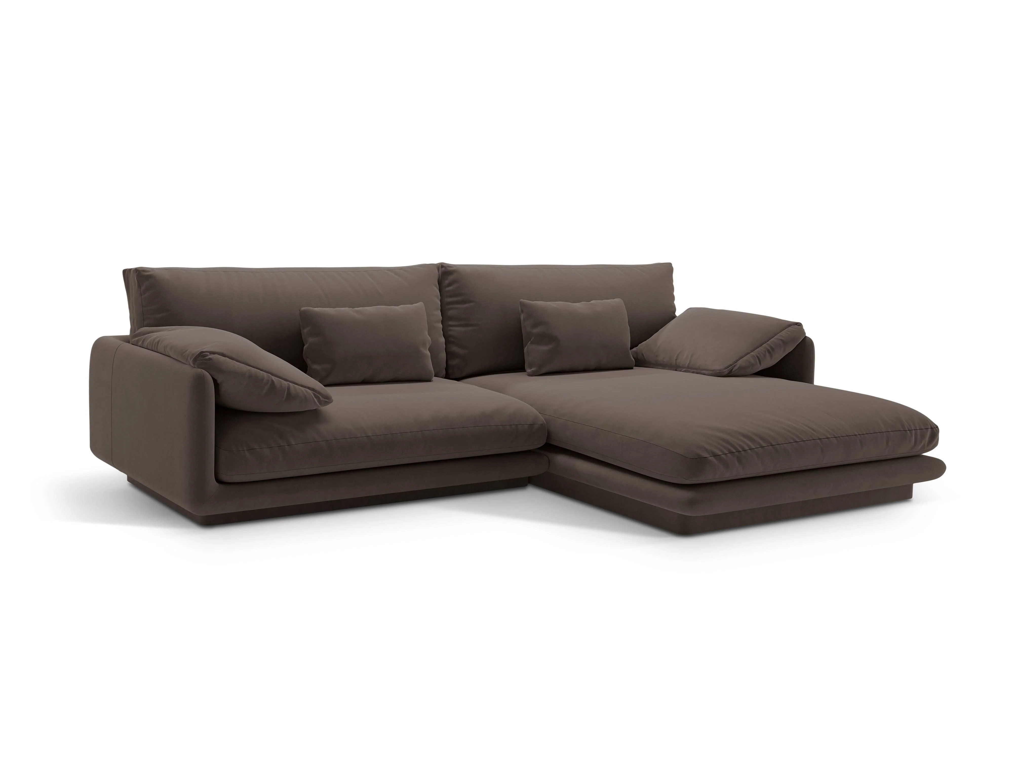 4-zits hoekbank Torino rechts velvet