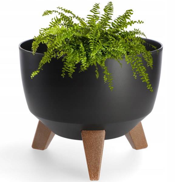 Kadax Doniczka Donica 24cm Wkład Osłonka Czarna