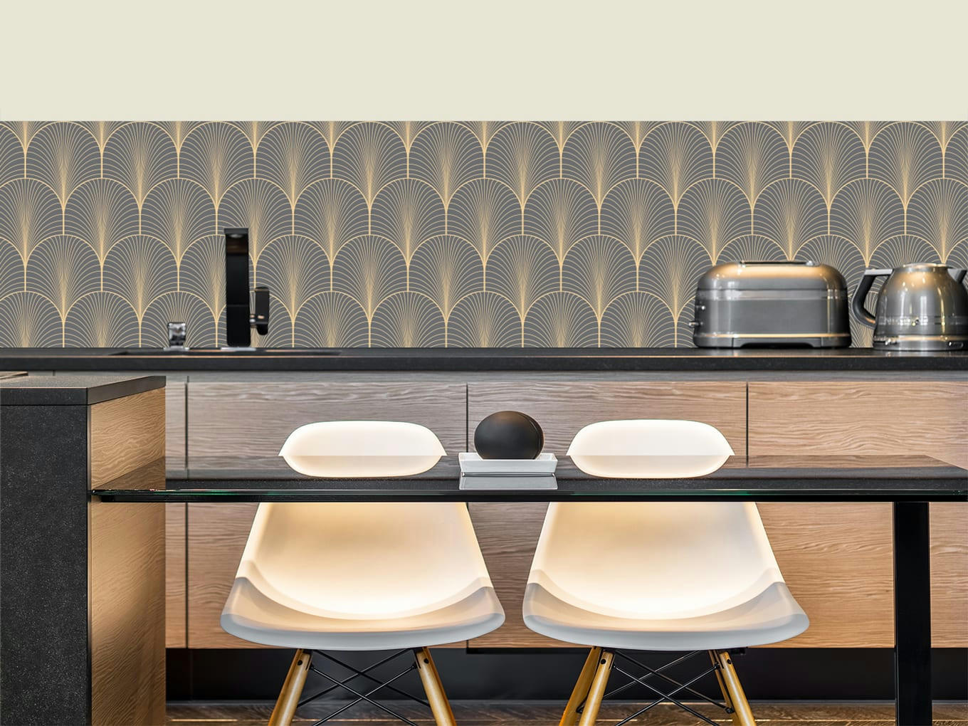 - Crédence adhésive klimt gris 40cmx2m