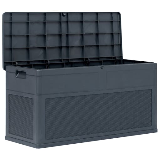 NNEVL Garden Storage Box Brown 120x50x60 cm Poly Rattan