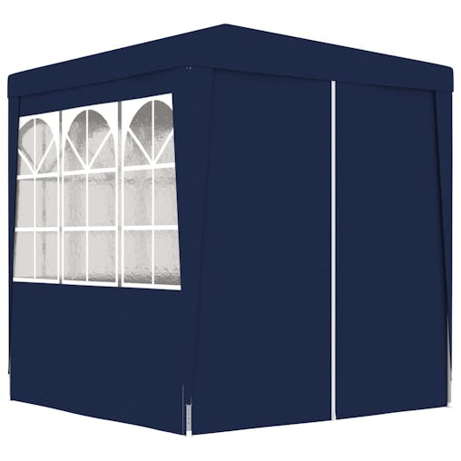NNEVL Professional Party Tent with Side Walls 2.5x2.5 m Blue 90 g/m&sup2;