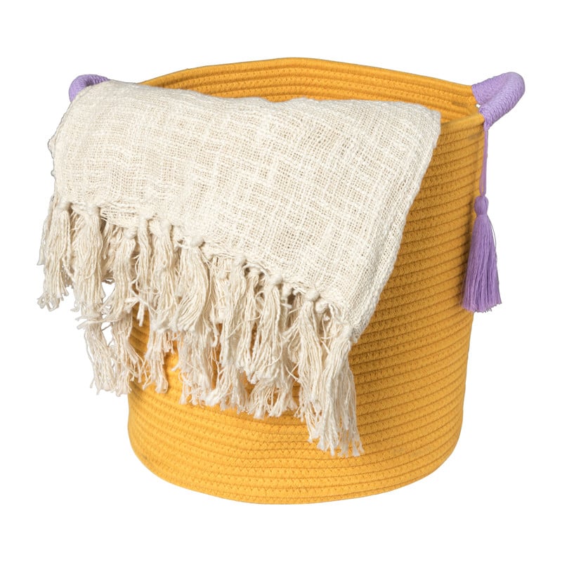 Mand colors hoog - oranje/paars - &Oslash;34x34 cm