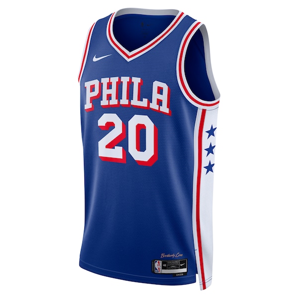 Jared McCain Philadelphia 76ers Nike Swingman Jersey - Icon Edition - Royal
