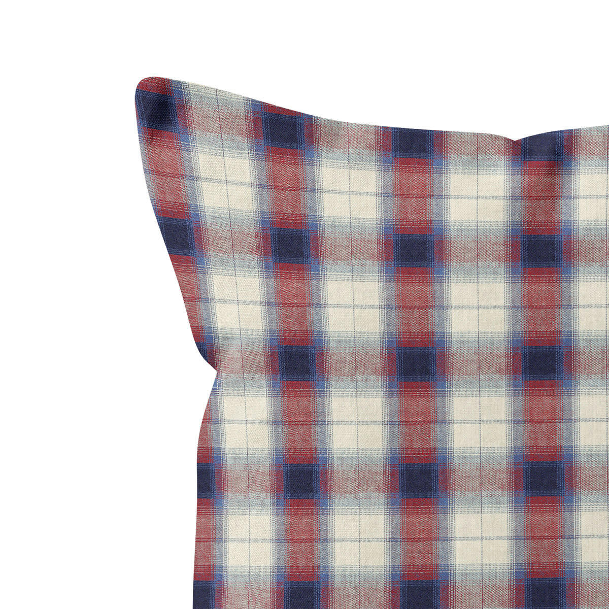 - Coussin à carreaux polyester violet 40x60cm