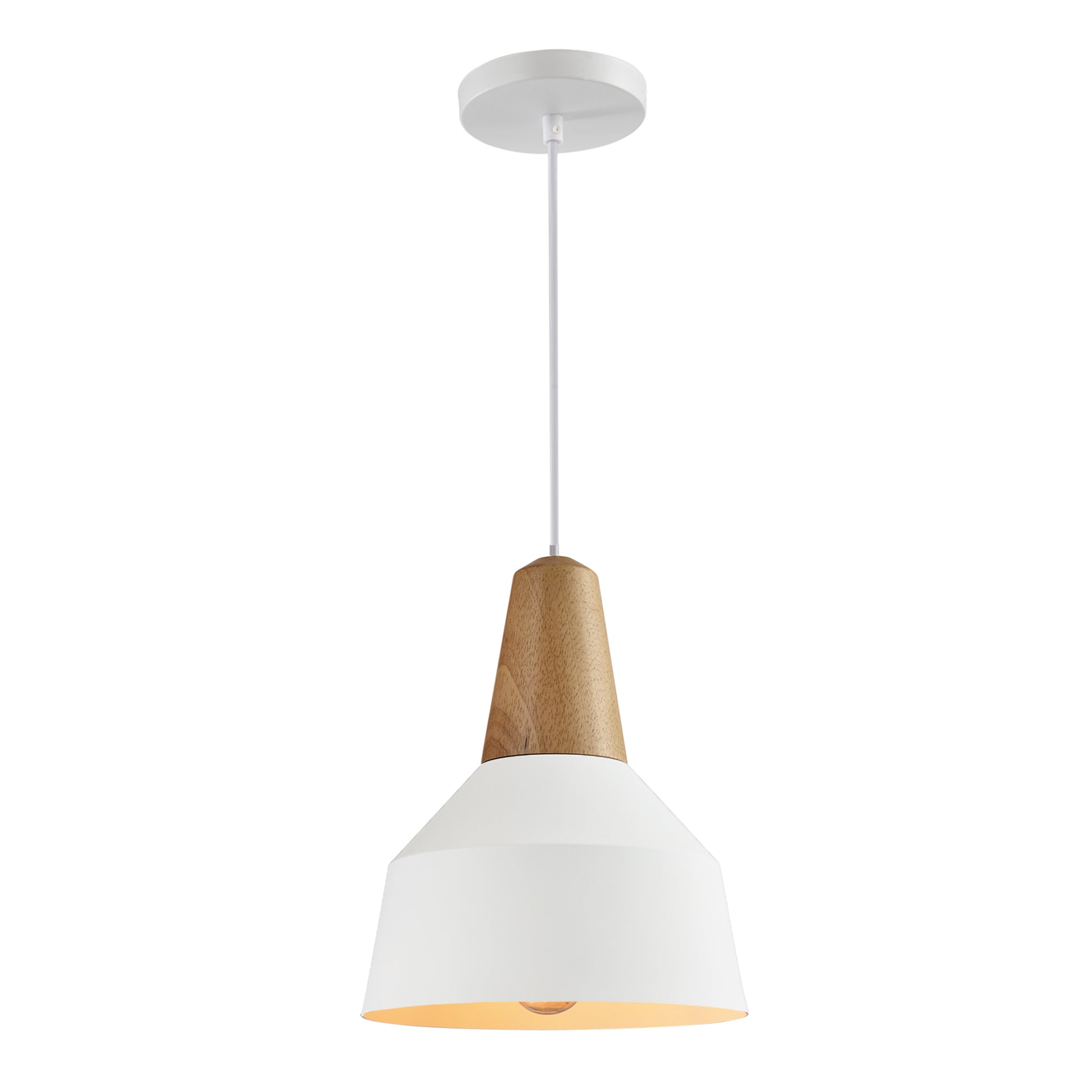 QUVIO Hanglamp wit rond - QUV5067L-WHITE