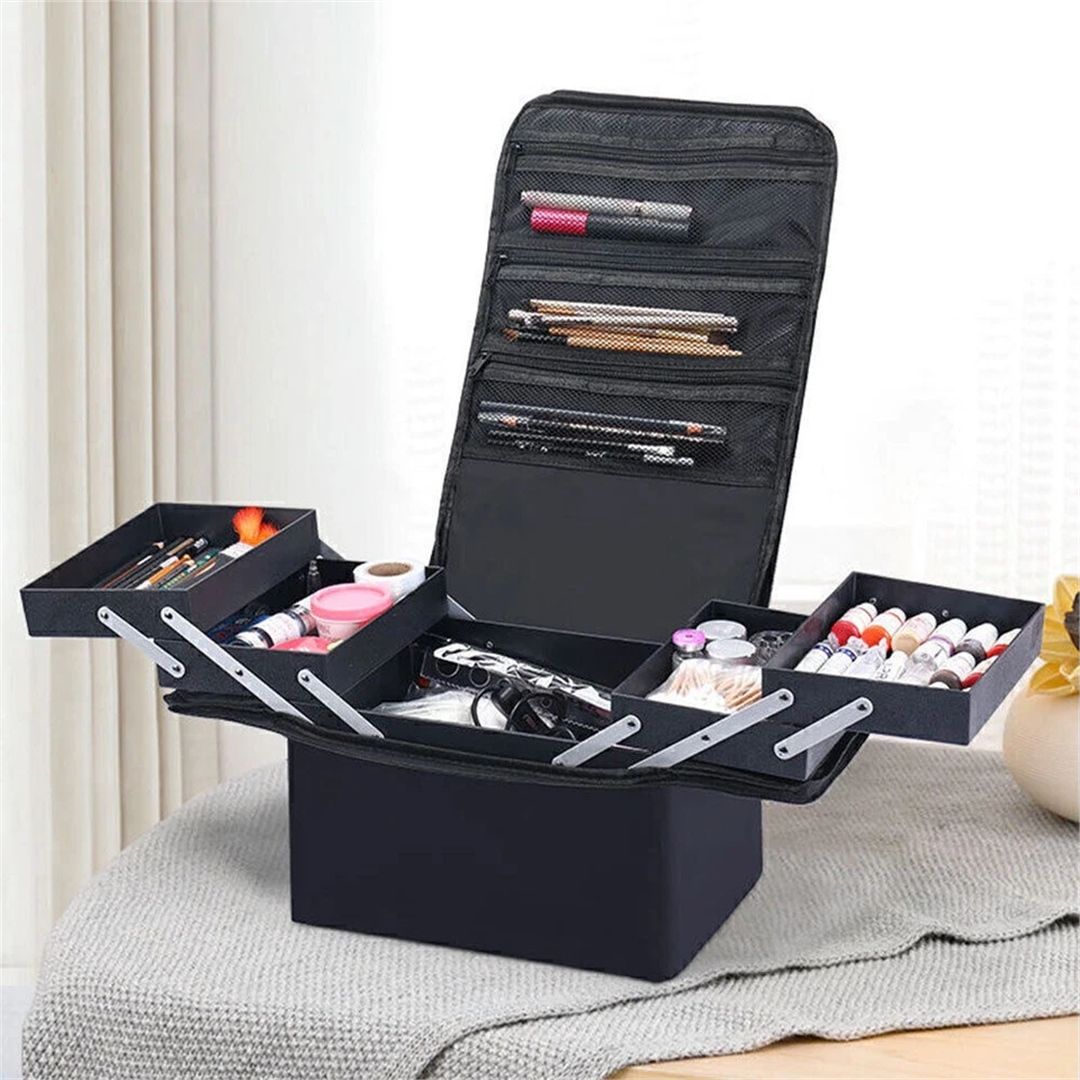 Nordara Extra Large Make Up Bag Vanity Case Cosmetic Nail Kits Storage