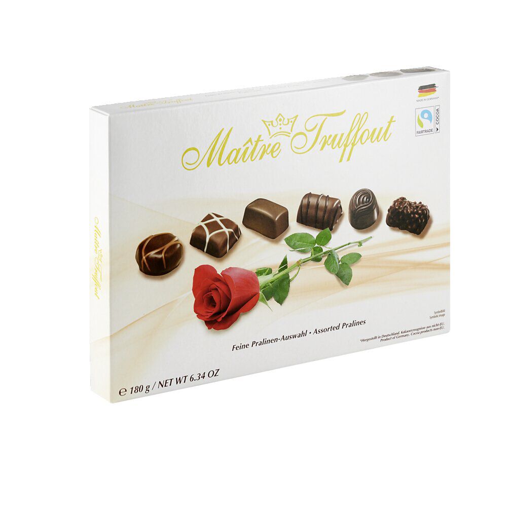 Chocolats fins MaÎtre Truffout 180g - BoÎte rose