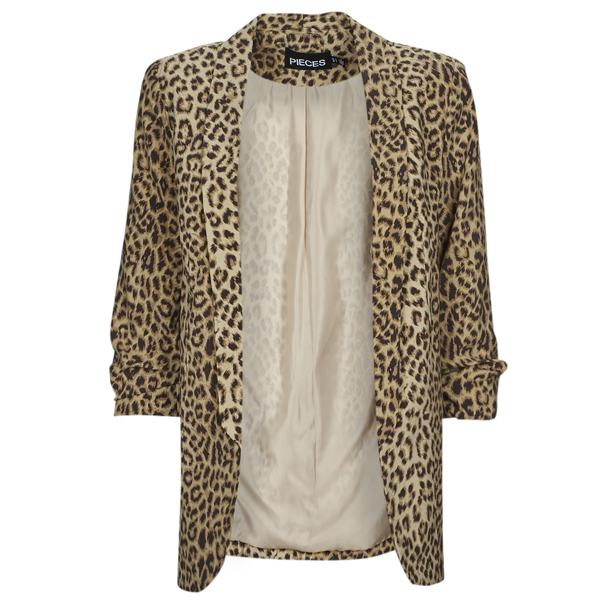 Pieces - PCBOSS 3/4 PRINTED BLAZER - Leopard