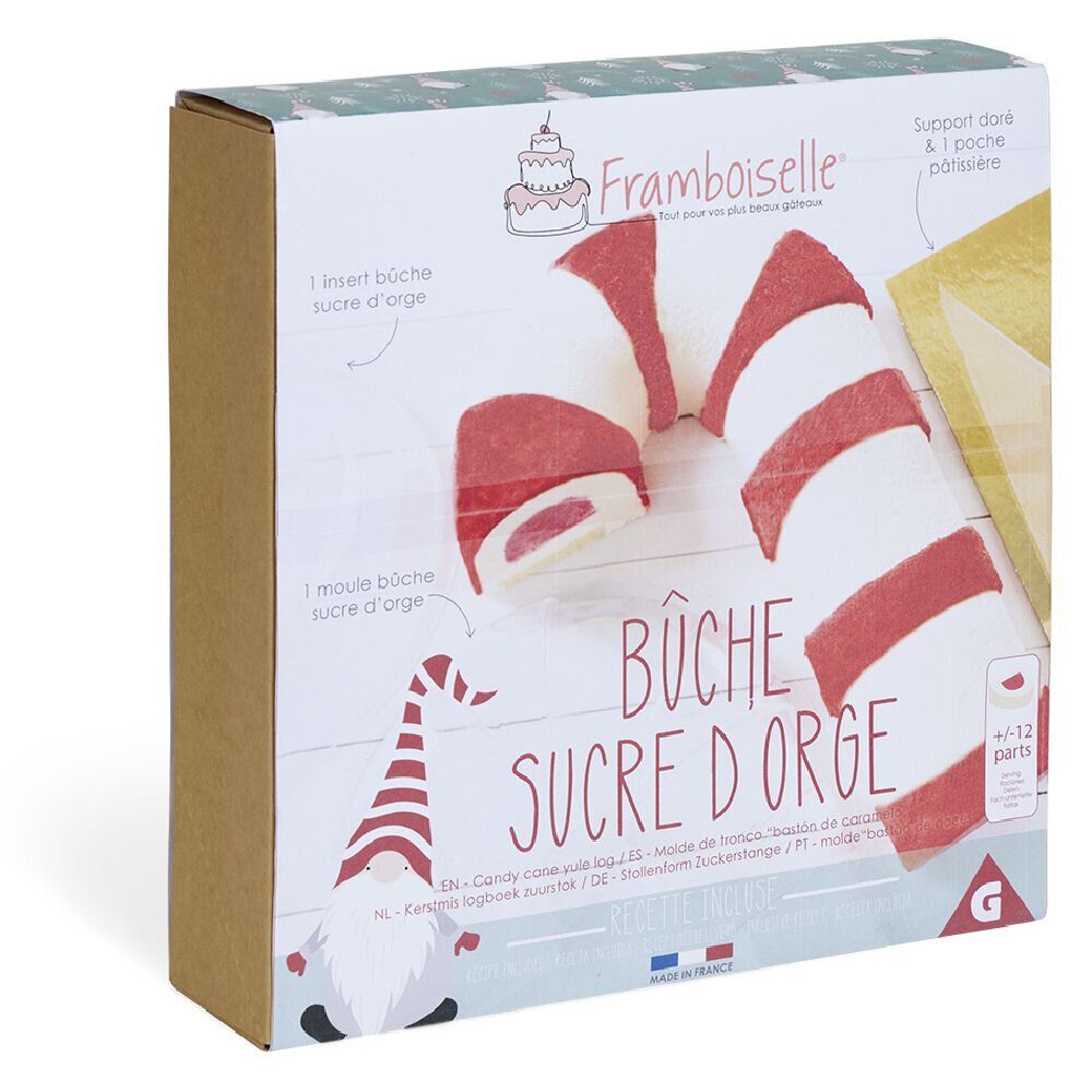 Moule à b&ucirc;che forme sucre d'orge 33,5x22xH10cm