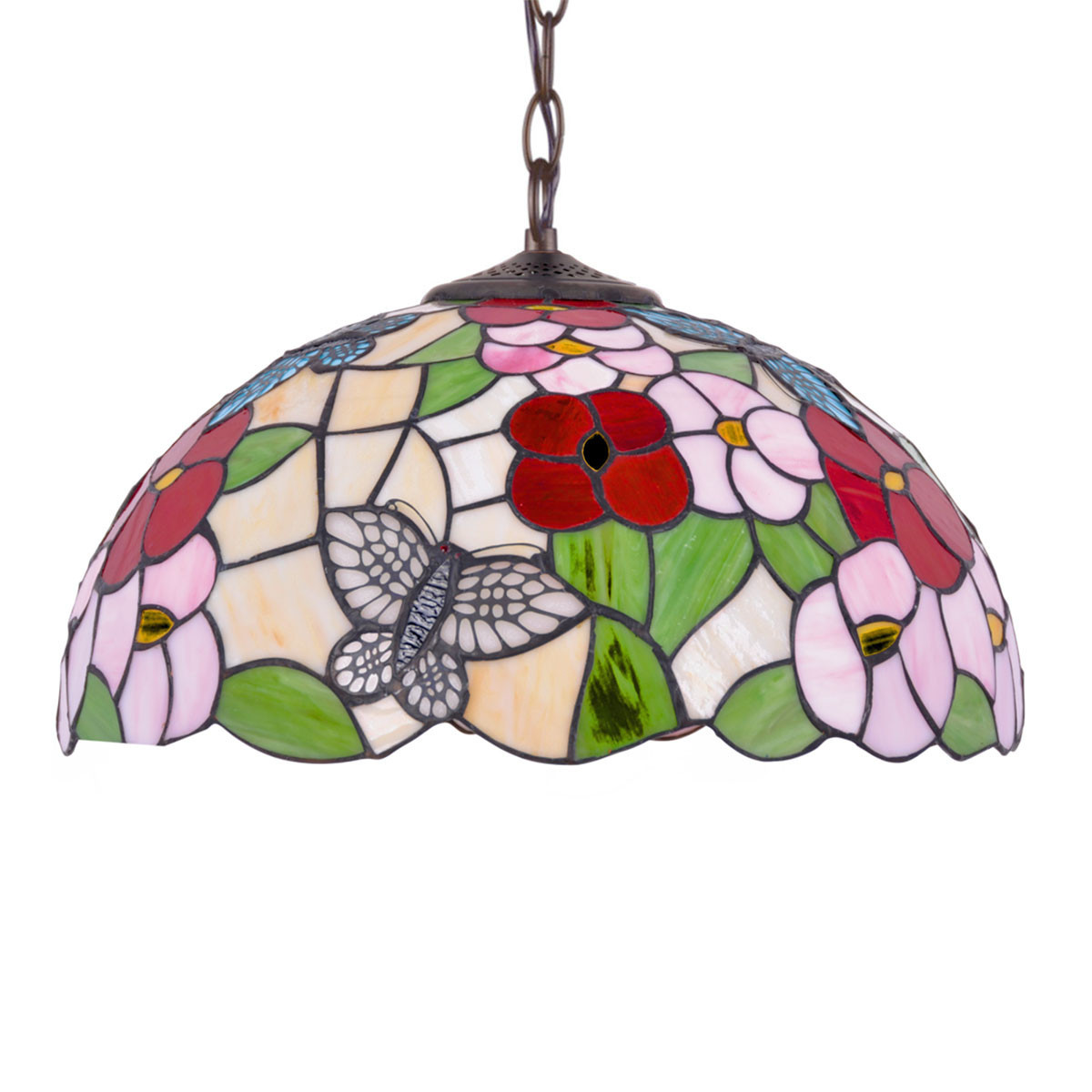 Lampa wisząca wielokolorowa BUTTERFLY 1xE27x20W wym: 110x40x40 cm Kaja