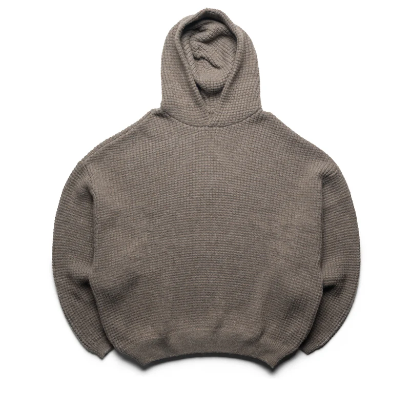 Fear Of God Essentials Heavy Waffle 90's Hoodie - Homestead Heather