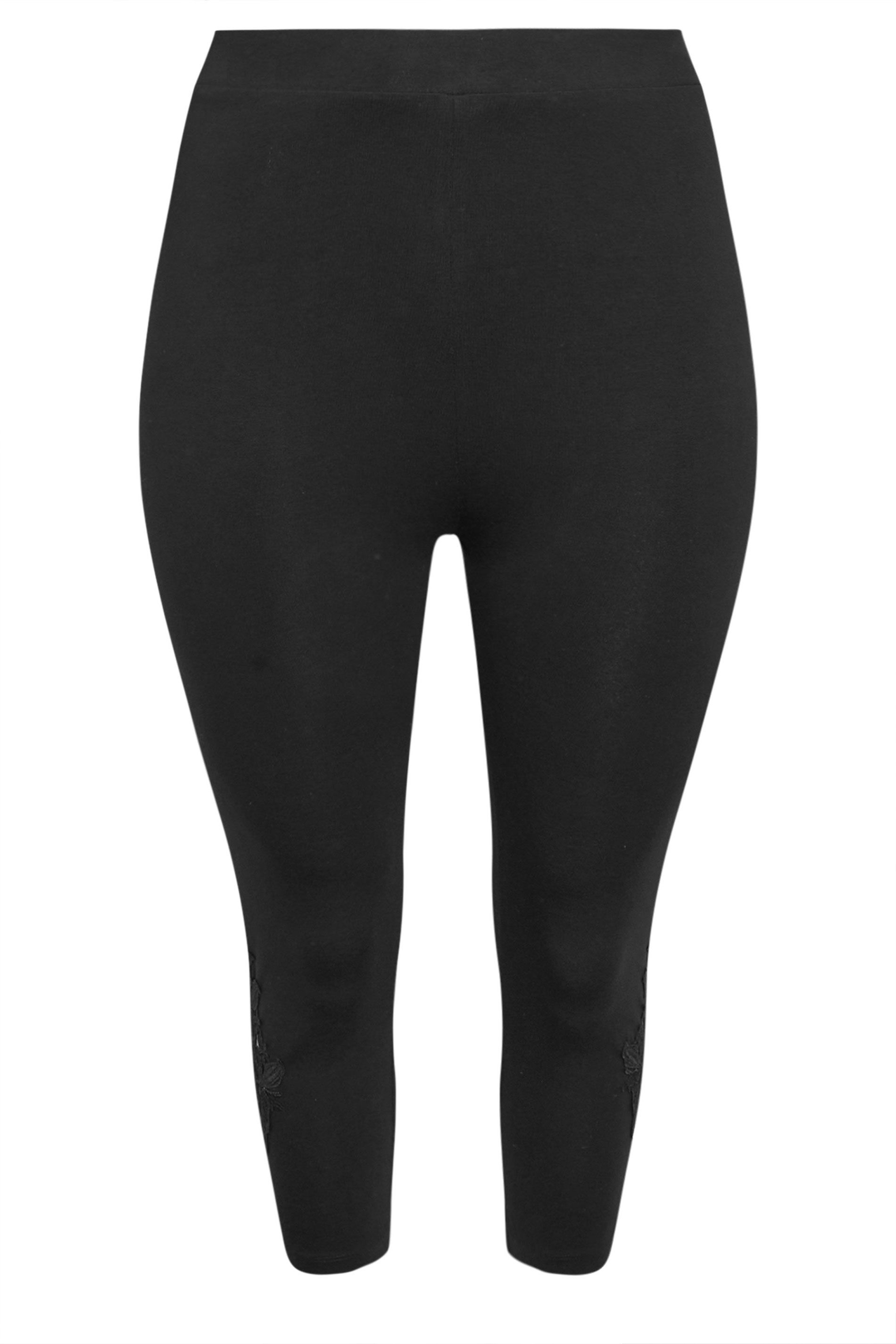 Yours Cropped Lace Leggings
