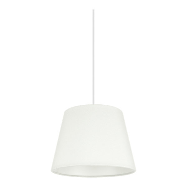 Abat-jour conique blanc Ø20cm GoodHome Lokombi