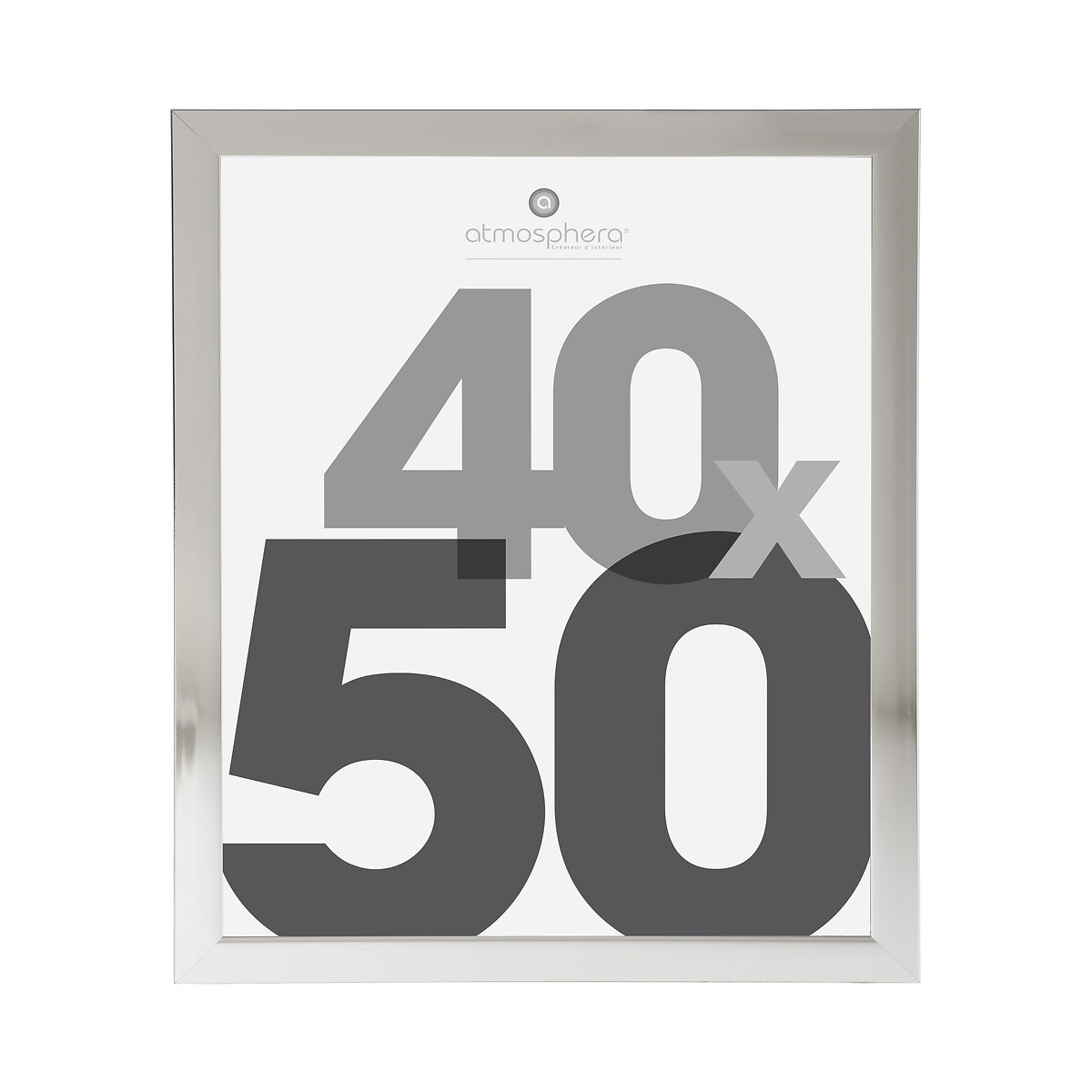 Moldura para fotos prateada 40x50cm