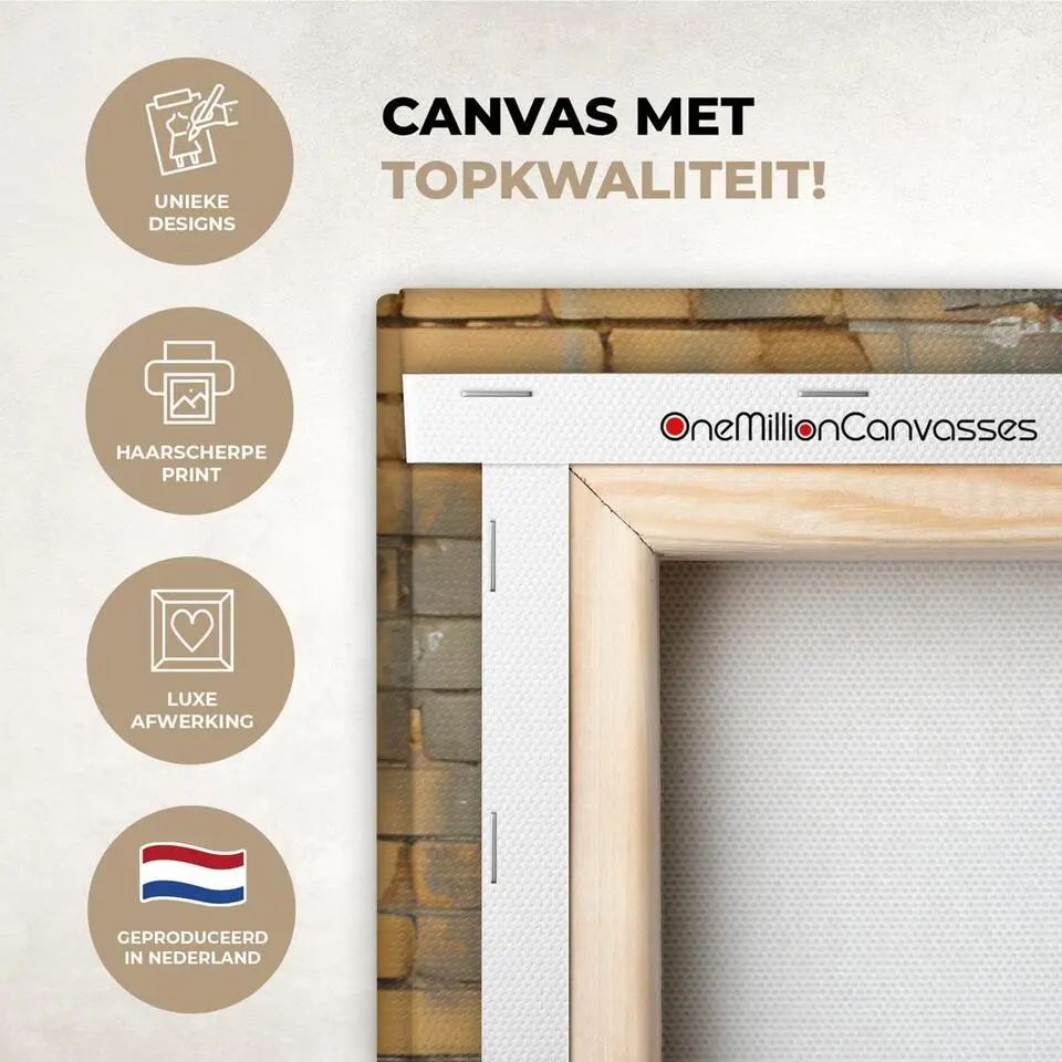 MuchoWow Canvas Schilderij 120x80cm Graffiti Banksy Meisje