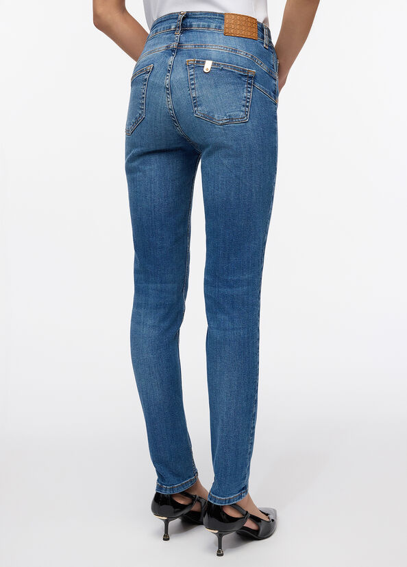 Jeans skinny a vita alta