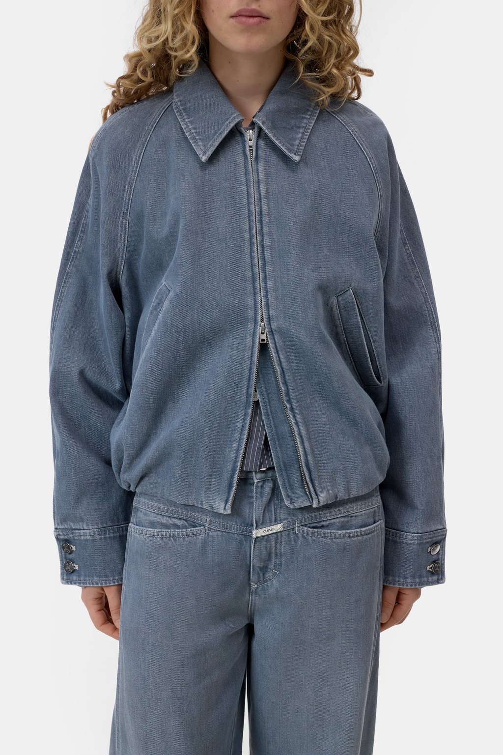 Denim-Blouson